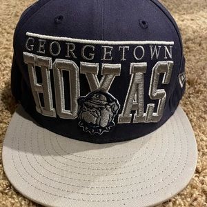 Georgetown U Hoyas New Era embroidered flat brim snap back